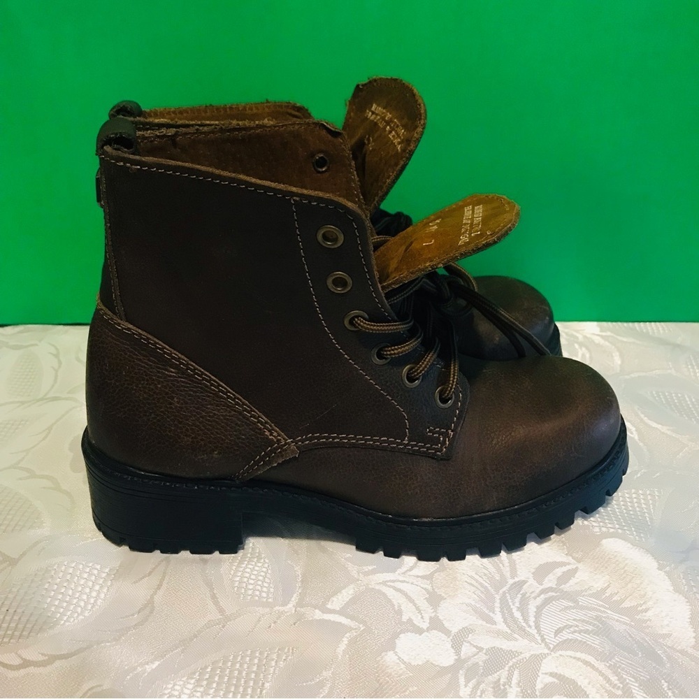 Greatland Genuine Brown Leather Boots Size 7 Made in Portugal NWOT